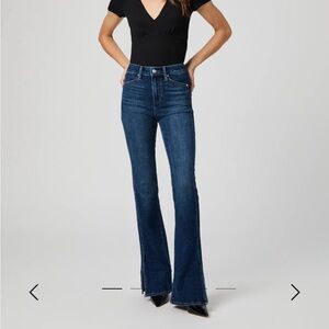 PAIGE Dark Blue Flare Jeans